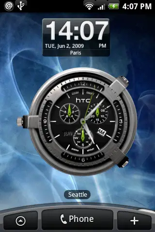 Android Clock Widget Timer