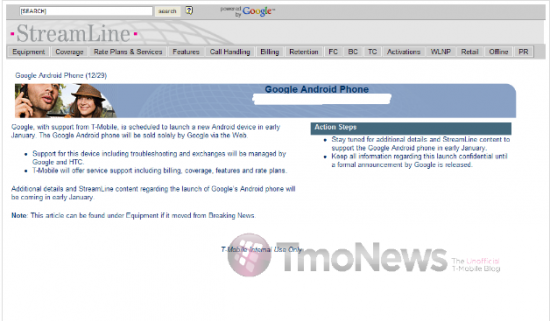 T-Mobile “Officially” Confirms Google Phone - TmoNews - Unofficial T-Mobile Blog - News, Videos, Articles and more_1262106323384