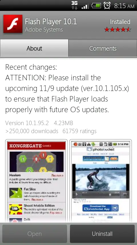 Flash Update