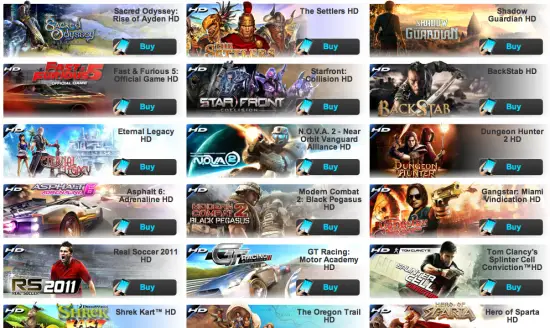 Awesome HD Games On Android by Gameloft