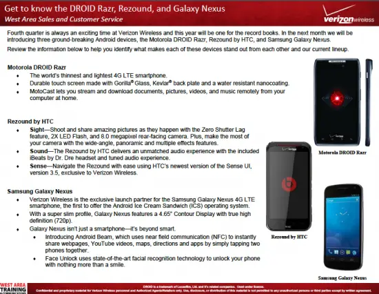 Samsung Galaxy Nexus Listed For 289 At Costco Training Materials Arriving At Verizon