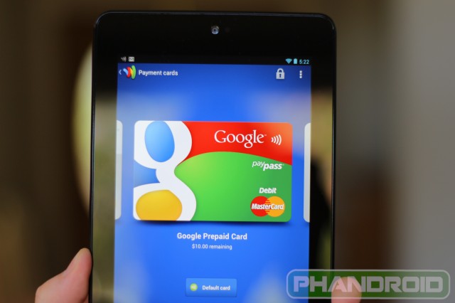 Nexus 7 Google Wallet 2