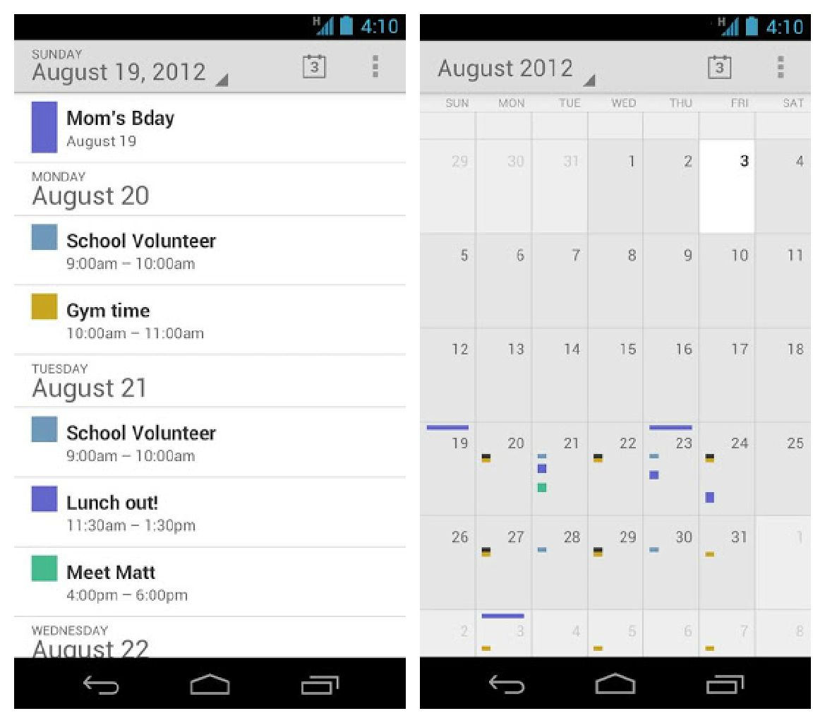 The Stock Google Calendar App Is Now Available In The Play Store For