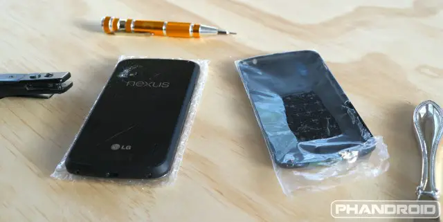 Nexus 4 replacement battery cover DSC09816