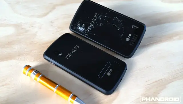 Nexus 4 replacement battery cover DSC09817