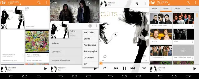 Google Play Music All Access new