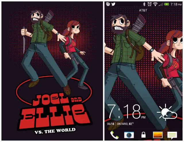 Joel and Ellie vs The World collage