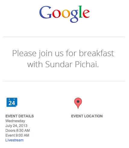 Google press invite July 24th