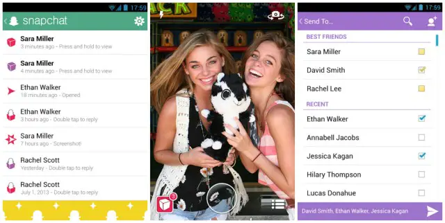 Snapchat for Android update