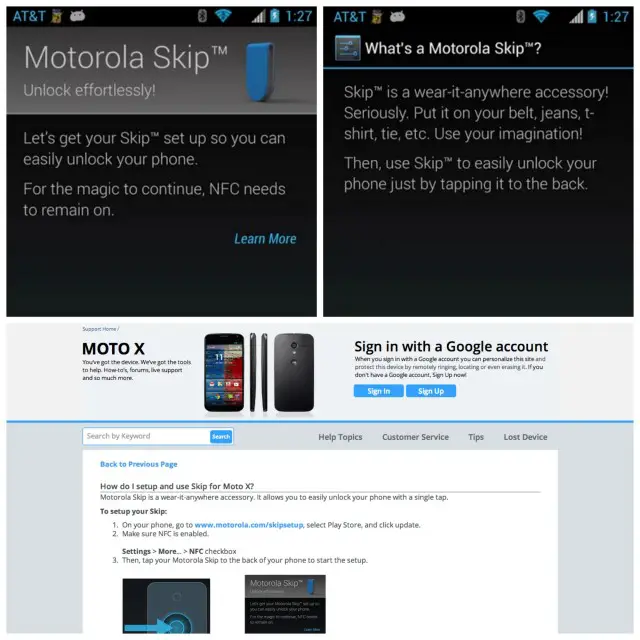 Moto Skip app setup