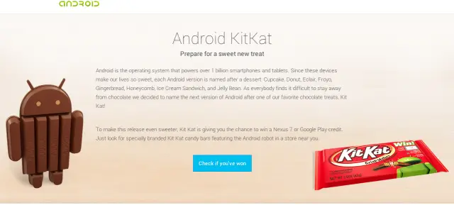 Android 4.4 Kit Kat is official 