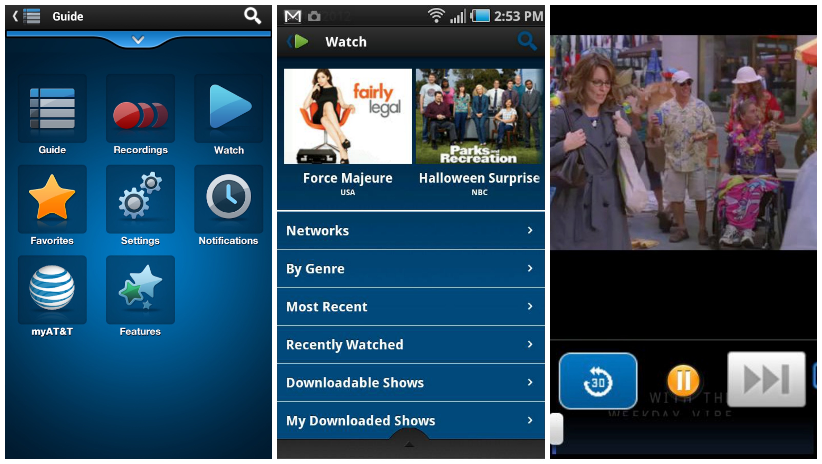 stream live tv to android mediaportal