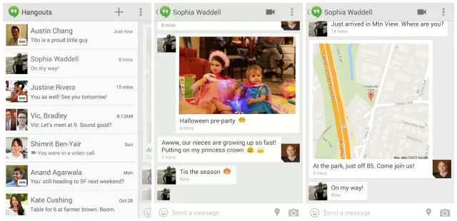 Hangouts v2 for Android SMS