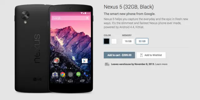 Nexus 5 Play Store now available