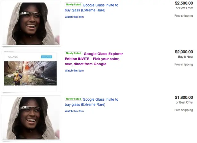 Google Glass eBay
