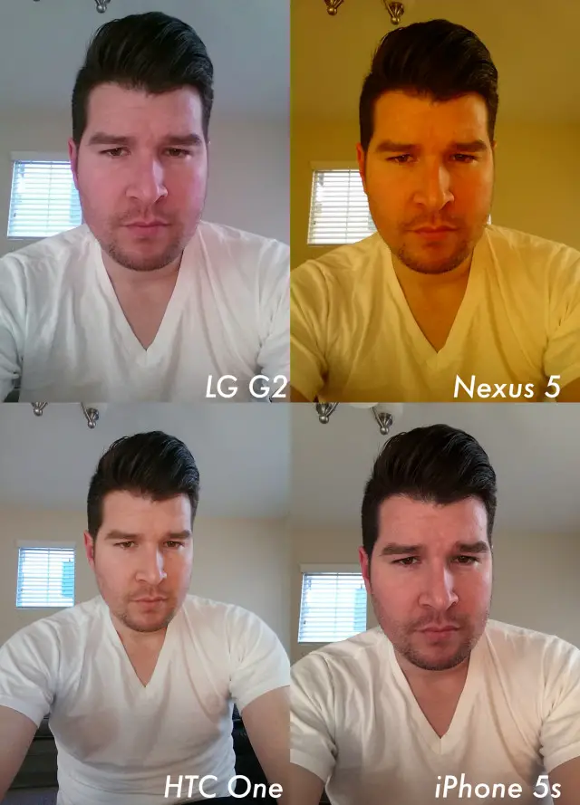 Nexus 5 front facing camera comparison