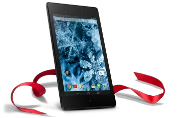 Nexus 7 holiday ribbon