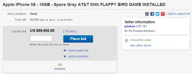 flappy birds ebay