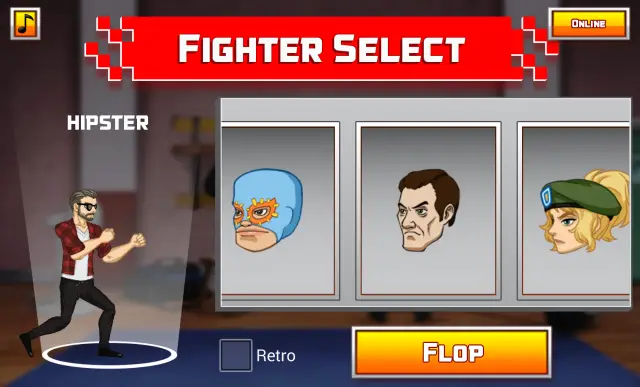Flop Fu fighter select