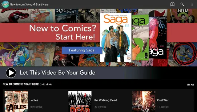 Comixology app Android
