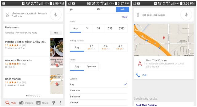 Google Search update restaurants