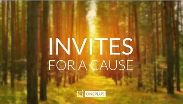 oneplus one invites for a cause
