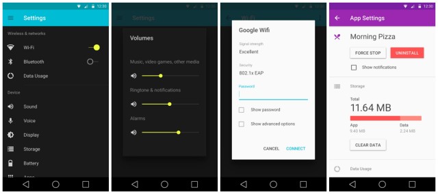 Android L Settings Material