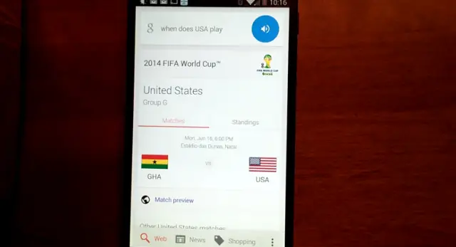 google now fifa 2014 world cup