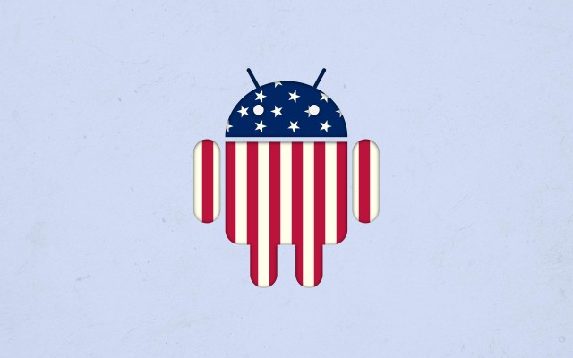 android bug droid american flag