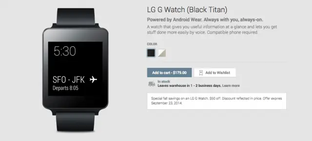 LG G Watch deal Google Play