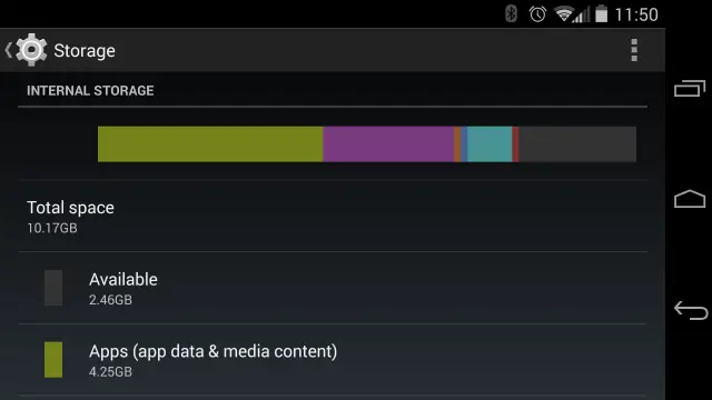 Moto X 2014 storage 16GB