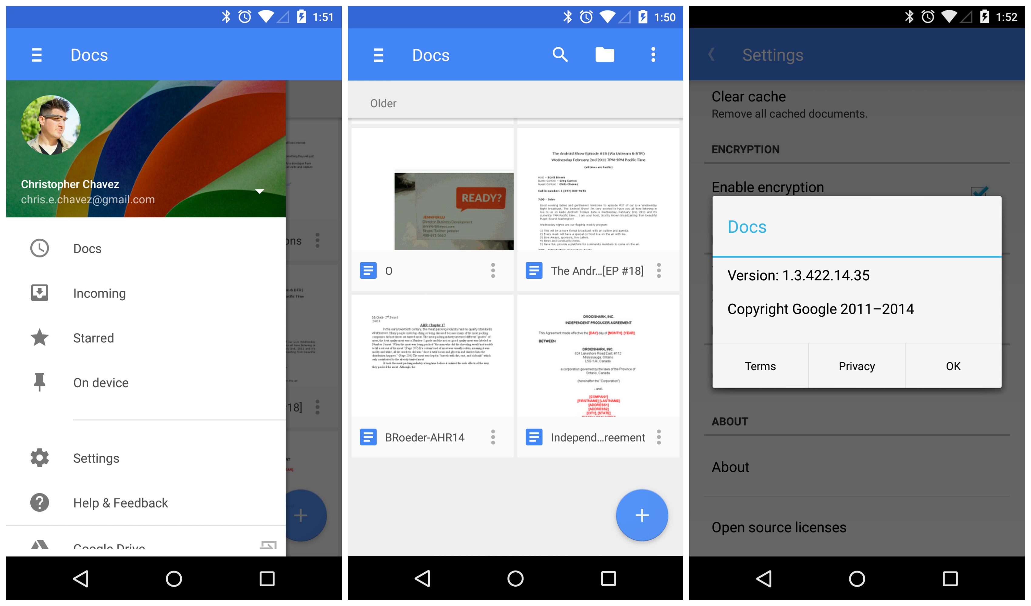 Google Drive Docs Slides and Sheets all updated with Material Design