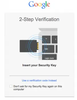 google u2f security key