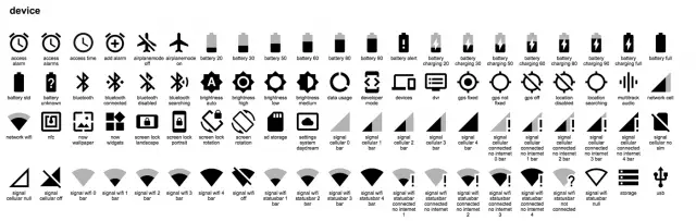 material device icons