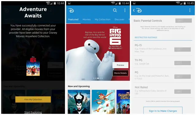 Disney Movies Anywhere Android