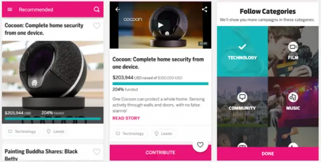 indiegogo for android