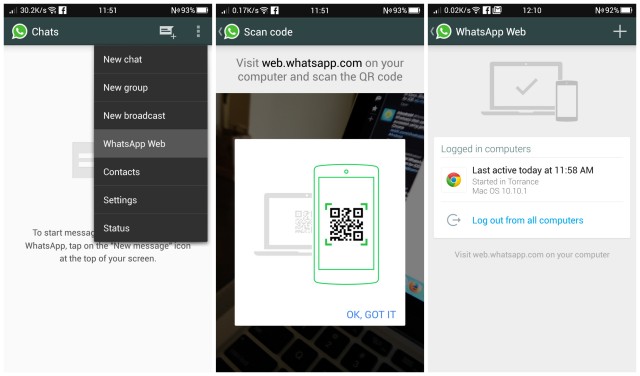 WhatsApp Web Android