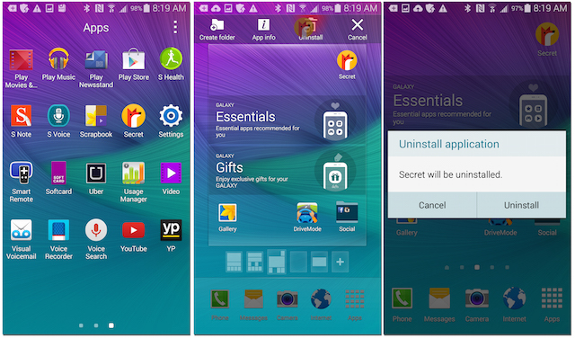 Galaxy Note 4 How To Delete Apps Samsung Galaxy Note 4 Android Forums