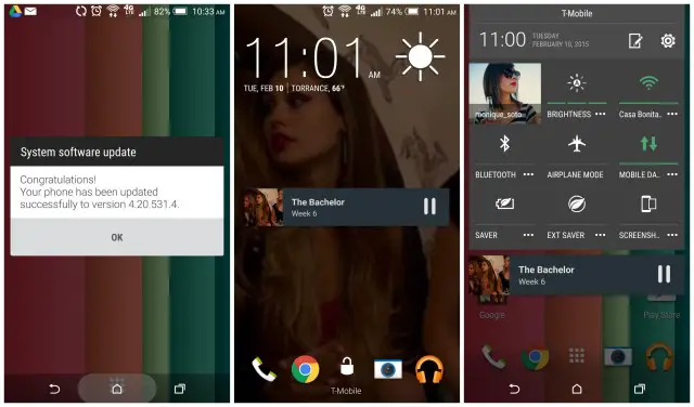 HTC One M8 Android 5.0.1 Lollipop