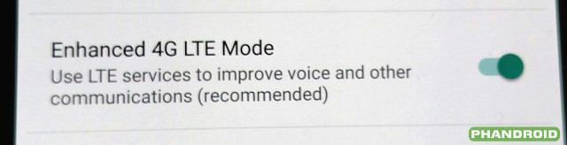 Nexus 6 Android 5.1 Advanced Calling VoLTE