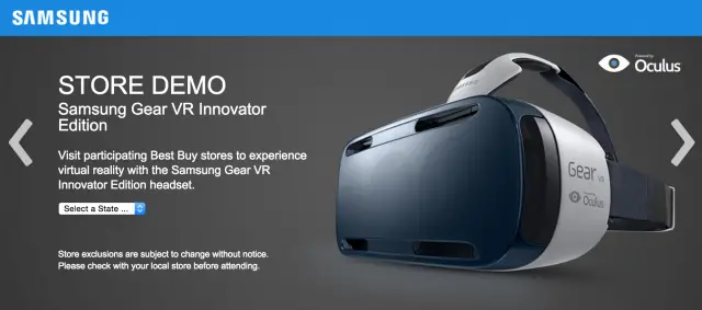 Samsung Gear VR Best Buy test drive