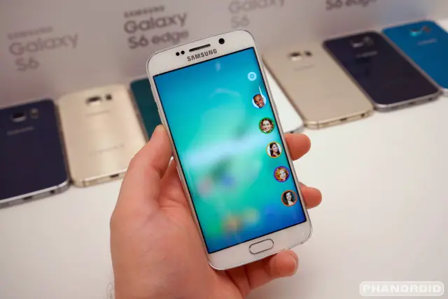 Samsung Galaxy S6 Edge screen settings DSC08584