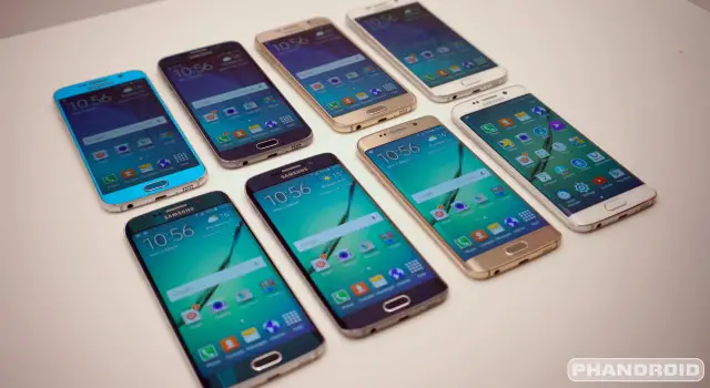 Samsung Galaxy S6 all colors DSC08553