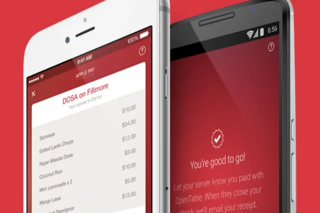 pay with opentable