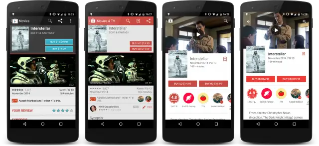 Google Play Store listing evolution
