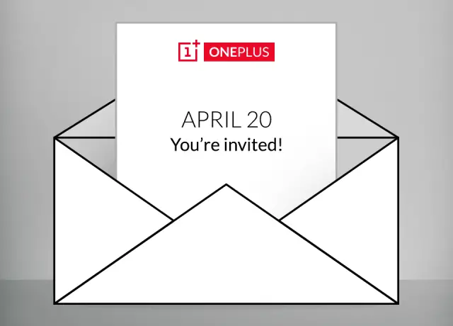 OnePlus event invite announcement April 20th 2015