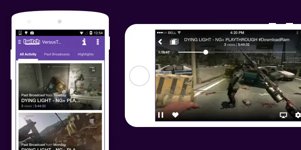 twitch mobile video on demand