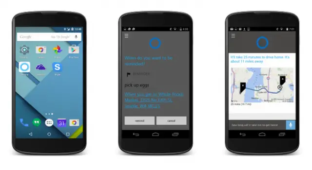 windows 10 cortana for android