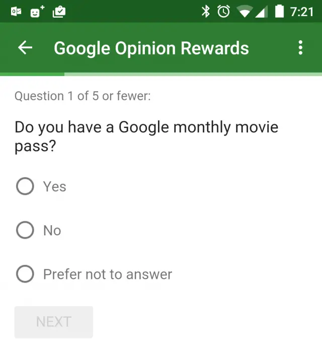 Google montly movie pass Opinion Rewards