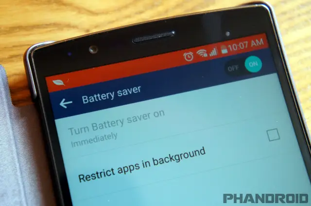 LG G4 battery saver